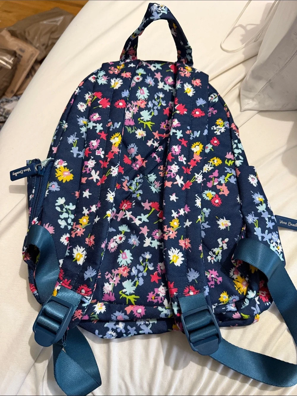 Vera Bradley Navy Floral Print mini Backpack